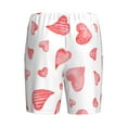 thumbnail image 5 of Fotbe Pink Hearts Pajama Shorts for Men, Men's Pajama Bottoms, Sleepwear,Short Pajama Pants-Small, 5 of 9