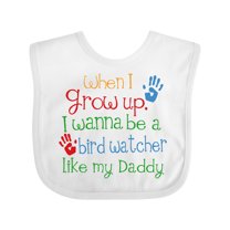 Inktastic Bird Watcher like Daddy Boys or Girls Baby Bib