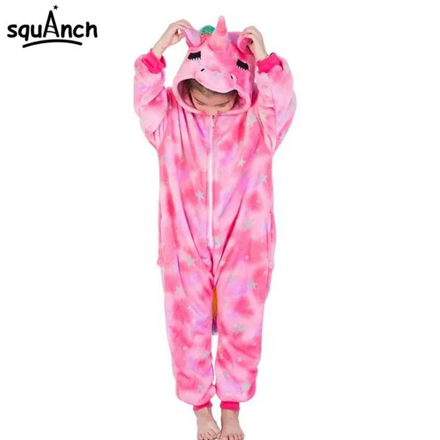 Pijama de franela con botones para niño y niña, traje de Animal lindo y divertido, León, zorro, ciervo, Kigurumis, regalo de Festival de Navidad