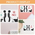 thumbnail image 3 of Masteelf 4pcs Funny Bathroom Wall Stickers Waterproof And Removable Toilet Reminder Decals Ideal For Home Office And Public Restrooms, 3 of 8