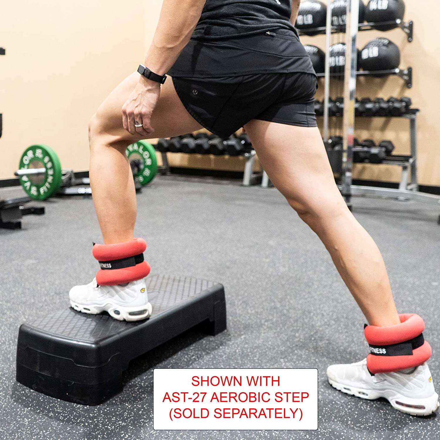 Valor Fitness Ankle or Wrist Weights -3 lb Each -Pair - Adjustable Velcro Straps - Home Gym Workout - EA-11