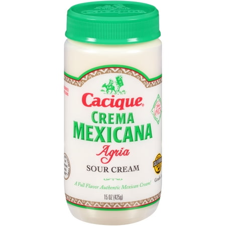Cacique Crema Mexicana Agria, Sour Cream, 15 oz