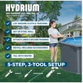 thumbnail image 6 of Bestway Hydrium 24' x 12' x 52" Steel Side Wall Above Ground Pool w/ Sand Pump & Accessories, 6 of 9