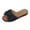 Navy, variant on OOOUM Bow Platform Sandals For Women Comfortable Cushioned Soft Wedge Sandals Open Toe Slip On Casual Summer Beach Flats Khaki US:5.5