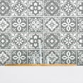 thumbnail image 4 of Walplus Peel and Stick Backsplash Bans Dark Grey Cement Spanish Wall Tile Decals 48 Pcs 6" x 6", 4 of 7