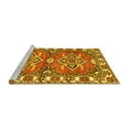 thumbnail image 2 of Ahgly Company Machine Washable Indoor Rectangle Geometric Yellow Traditional Area Rugs, 2' x 4', 2 of 4