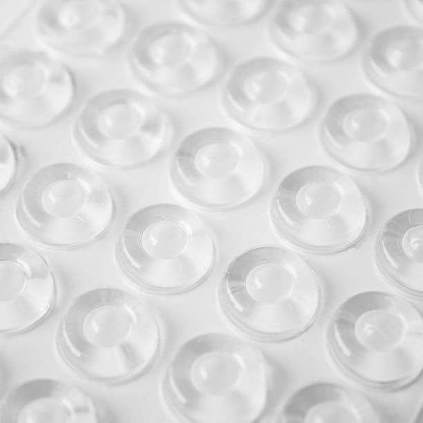 Clear SelfAdhesive Sound Dampening Rubber Jelly Buttons 1/2" (Sheet of