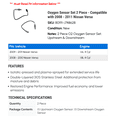 thumbnail image 2 of Oxygen Sensor Set 2 Piece - Compatible with 2008 - 2011 Nissan Versa 2009 2010, 2 of 2