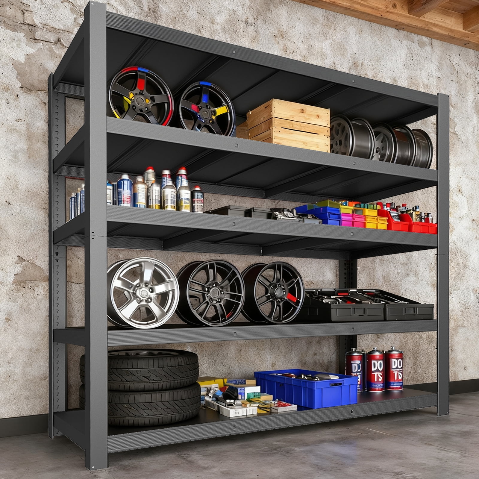 Wide Span Rack With 3 Shelves No Deck, 96