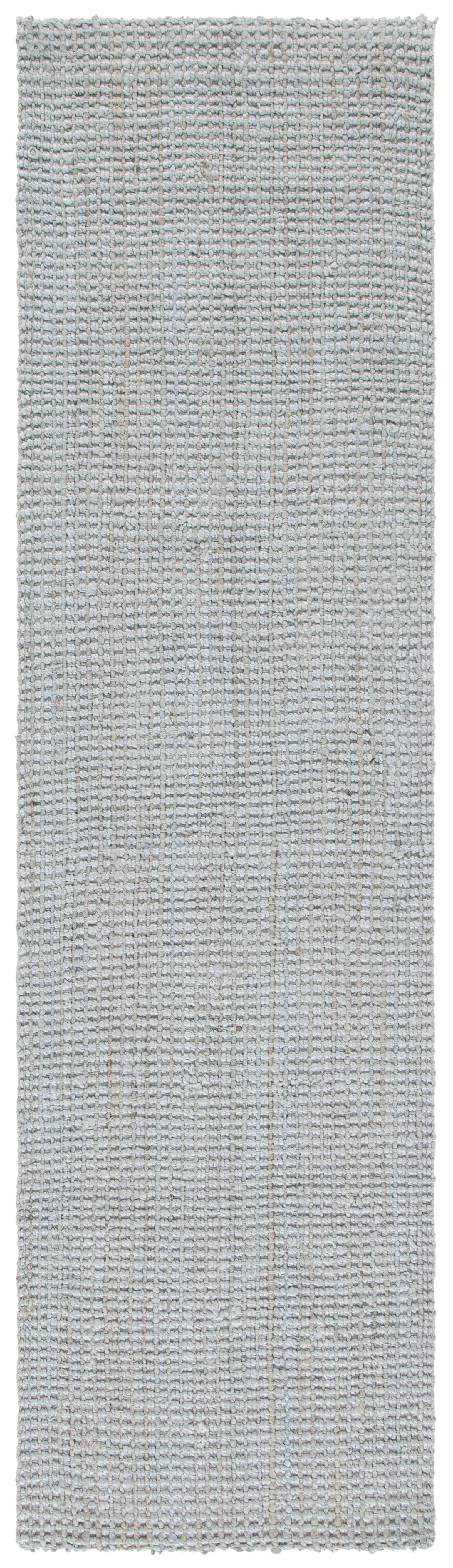 SAFAVIEH Natural Fiber Milica Solid Runner Rug, Gray, 2'3" x 15' - Scandinavian Design, Grey, Jute, Hand Woven Pattern, Ideal for Entryway, Kitchen, Living Room, Office, Hallway