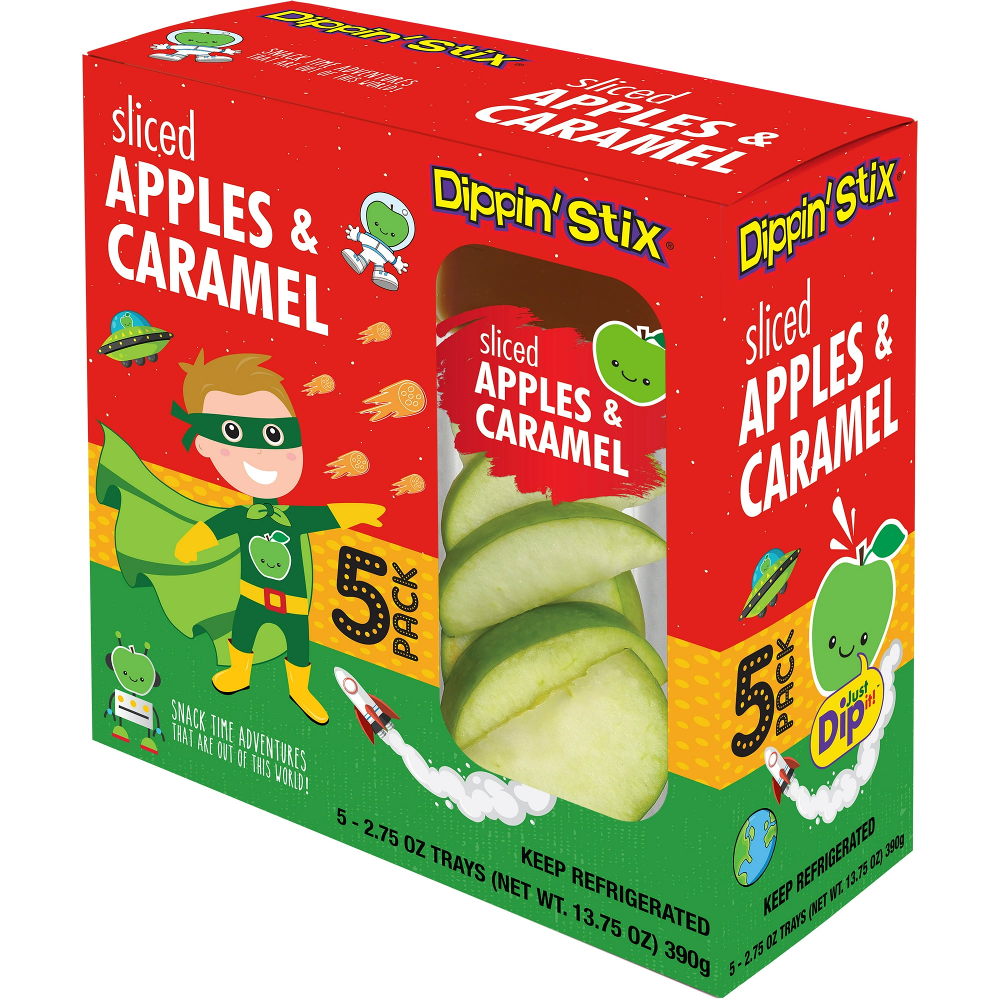 Dippin’ Stix Sliced Apples & Caramel, 2.75oz, 5 Count