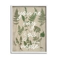 thumbnail image 4 of Stupell Industries You're My Soil Mate Rustic Fern Motif Calligraphy Framed Wall Art, 16 x 20, Design by Lil' Rue, 4 of 5