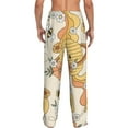 thumbnail image 3 of Daiia Groovy Floral Men's Sleep Pant with Pockets and Drawstring,Pajama Pants-XX-Large, 3 of 9