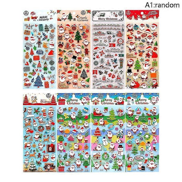 Santa Claus Sticker Bubble Sticker Diary Sticker Decoration Stationery Stickers