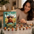 thumbnail image 2 of Highland Cow Advent Calendar, Open One Mini Cattle Figurine Each Day, 24‑Day 3D Christmas Countdown Calendar, Collectible Mini Figurines for Holiday Home Decor, 2 of 8