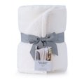 thumbnail image 1 of Better Homes & Gardens Gauze Reverse to Cozy Knit Throw Blanket Vanilla Dream, 50"X72", 1 of 4