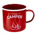 thumbnail image 2 of Raz Metal Happy Camper Mug Decoration - 5.5" - Red and White, 2 of 5