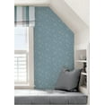 thumbnail image 5 of NuWallpaper Navy Poplin Texture Raised Ink Vinyl Peel And Stick Wallpaper, 216-in by 20.5-in, 30.75 sq. ft., 5 of 13