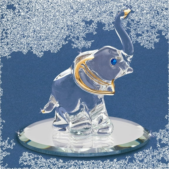 Elephant Glass Figurine