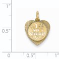 thumbnail image 2 of 14K Or Jaune 1 Goddaughter Cœur Disque Charm, 2 of 2
