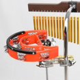 thumbnail image 4 of Half Moon Musical Hand Percussion Instrument Accompaniment Handbell Shaker Percussion Parts Tambourine,Red, 4 of 5