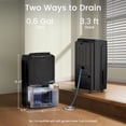 thumbnail image 3 of Waykar 10 pt. (DOE) 2025 Most Efficient Energy Star Dehumidifier, 2,500 Sq. Ft (MAX 34Pint at 95°F, 90% RH), 3 of 9