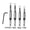 A, variant on 4PCS Self Centering Hinge Drill Bit Set, Metal Woodworking Hinge Drill, Automatic Centering, Hex Handle, Suitable for Door Hinges, Cabinet Hardware, Drawer Slides