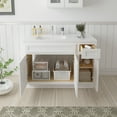 thumbnail image 3 of 42 in. W x 21 in. D x 32.5 in. H Bath Vanity Cabinet without Top in White, 3 of 5