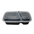 thumbnail image 1 of Contenedor Para Alimentos de 2 Divisiones WOW  32 Oz Reutilizable Con Sellado Semihermético 25 Piezas, 1 of 1