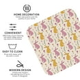 thumbnail image 4 of Pofeuu Yellow Pueple Rabbit Print Leather Coasters Set of 6, Round Cups Mugs Mat Pad for Home Kitchen Heat Resistant Drink Coasters,Square, 4 of 7