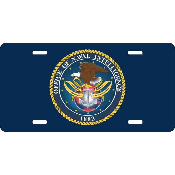 Office Of Naval Intelligence License Plate