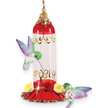Glass Baron Hummingbird Feeder Ornament Designer Jewelry By Sweet