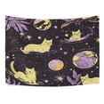 thumbnail image 4 of WOBOGO Yellow Cats Artistic Pattern Tapestry 80×60in Home Living Room Bedroom Wall Hanging Ornaments, 4 of 10