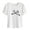 White, variant on Cute Tops for Girls Bowknot Print Puff Short Sleeve T-shirts Crew Neck 1-9 Years Toddler Kid Summer Clothes (1T, White)
