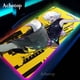 thumbnail image 1 of Alfombrilla de ratón de Anime Hunter x Hunter RGB 80x30 para juegos, alfombrilla de ratón de 2mm de gran tamaño para teclado de ordenador portátil, alfombrilla de mesa con luz LED para juegos LIUWENJING unisex, 1 of 2