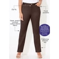 thumbnail image 3 of Catherines Women's Plus Size Sateen Stretch Pant, 3 of 6
