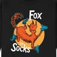 thumbnail image 3 of Dr. Seuss - Fox In Socks Jumping - Men's Crew Neck Fleece Pullover, 3 of 6