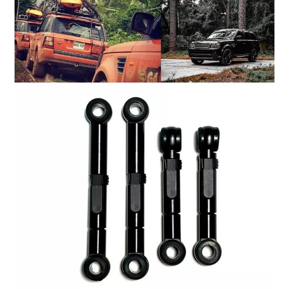 ANODIZED ALUMINUM 2 SETTINGS SUSPENSION LIFT 1.5"-2" ROD LINKS COMPATIBLE WITH LAND ROVER RANGE ROVER SPORT L320 2005-2013 WITH AIR RIDE, PART # LRNJ MOTORWORKS#2 BLACK