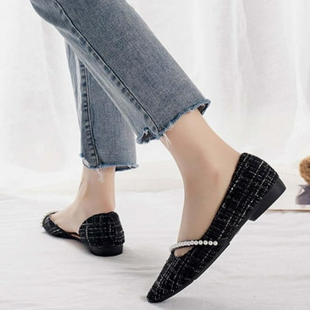 

Tdoqot Women s Flat Sandals- Comfy Casual Summer Womens Sandals Black Size 7