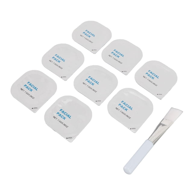 Mascarilla Reafirmante ANGGREK 8 Uds Limpieza Profunda Hidratante Cuidado de La Piel Con Cepillo 7,5g