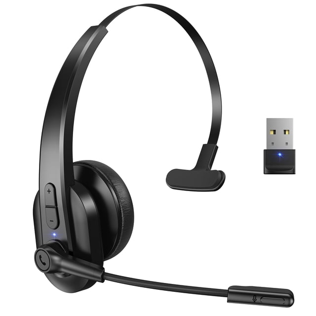 Auriculares Bluetooth Sarevile para oficina y camioneros con adaptador USB
