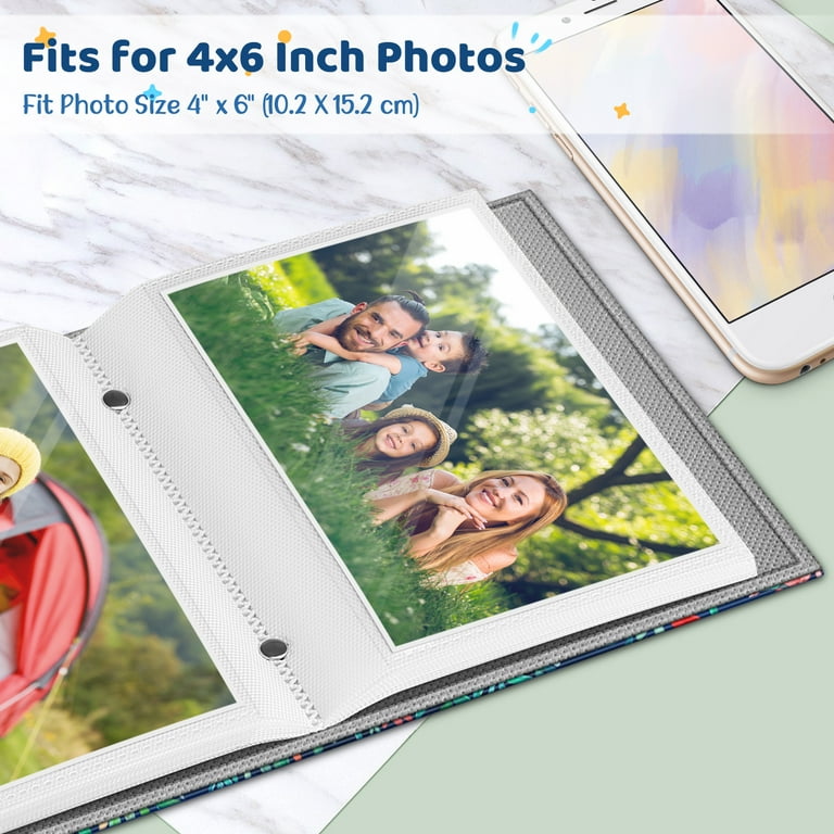 Mini 4x6 Photo Albums 100 Pockets for Kids Girl Photo Album Small