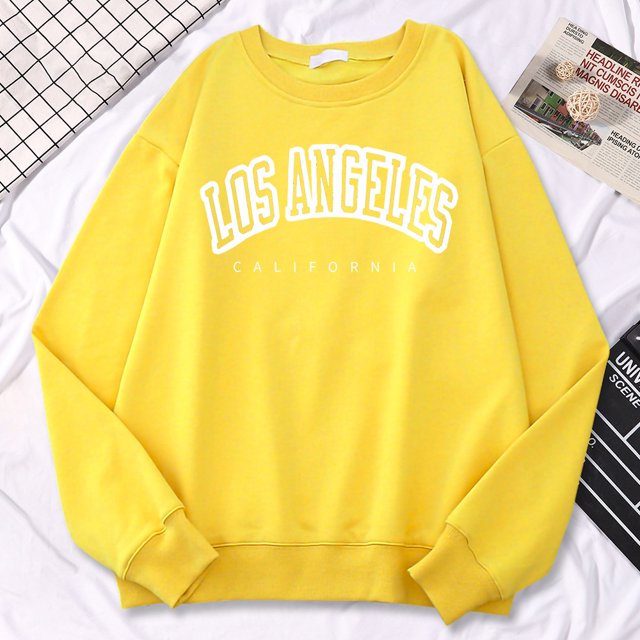 Set Nd Womens Pullovers Los Angeles California Letter Printi
