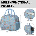 thumbnail image 6 of Lunch Bag Lunch Box for Women Reusable Insulated Lunch Bags,Water-Resistant Seashells Cooler Lunch Tote Bag, Large Capacity for Work Travel Picnic, 6 of 6