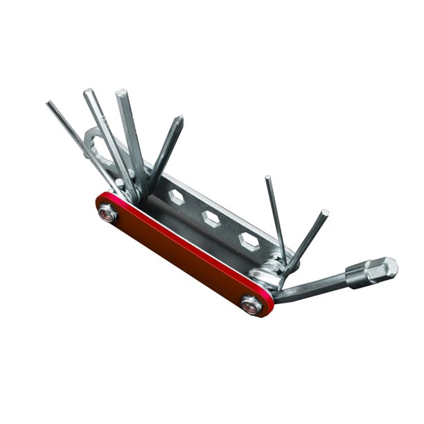 de herramientas de reparación de bicicletas 12 en 1 Juego de herramientas de destornillador plegable multifunción para bicicletas Rojo kusrkot Reparación de bicicletas multifunción