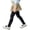 Black, variant on Girls' Footed Tights Ribbed Knit Stretch Pull-On Full Length Sweet Bow Detail Dance Ballet School Playground Everyday Wear