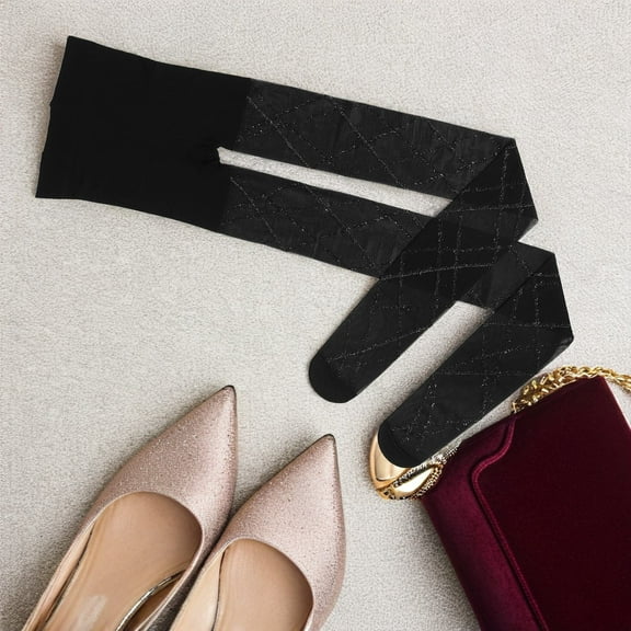 CTIRCHIU Sparkling Stockings for Women with Fashion-forward Design Made of Transparent Polyester 1Pcs