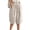 W10-Beige, variant on Rhuody Pants For Womens Empire Waist Wide Leg Relax Fit Solid Color Trousers With Pocket Versatile Bottoms L Green