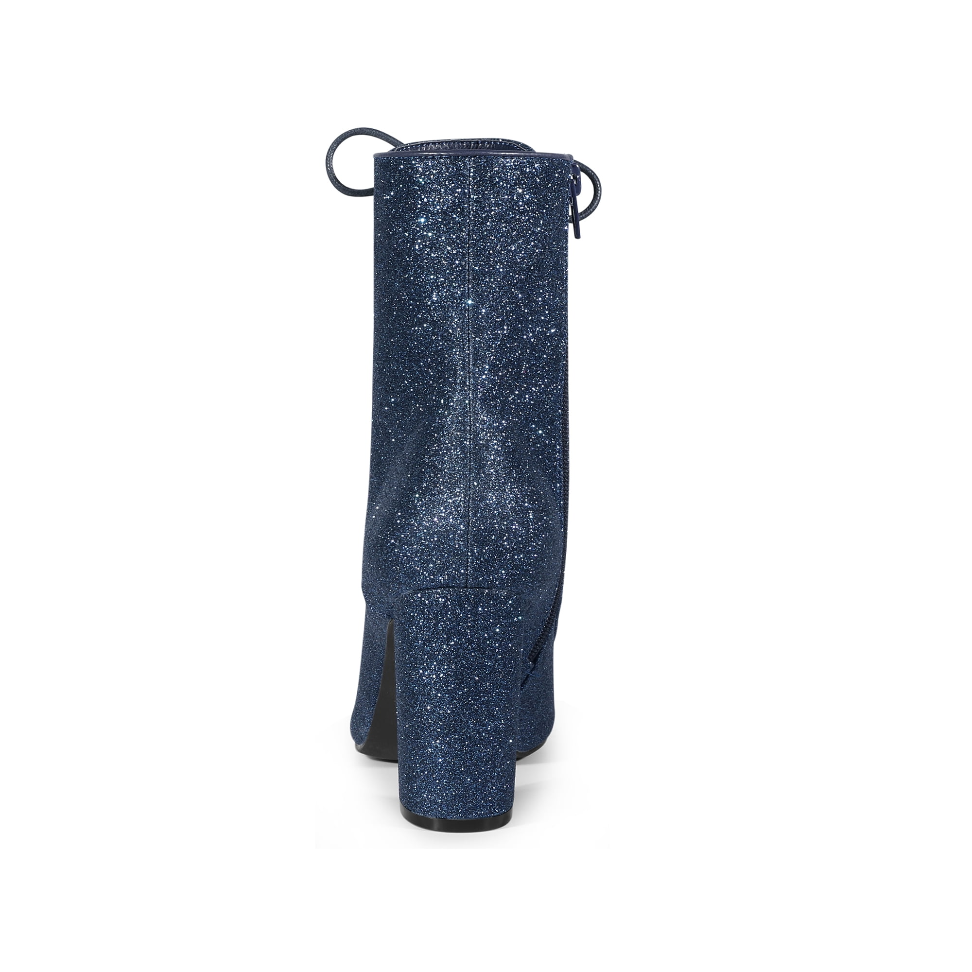 Blue glitter ankle boots hotsell