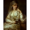 thumbnail image 3 of Angelica Kauffmann 15x18 Black Modern Framed Museum Art Print Titled - Portrait of a Lady as a Vestal Virgin, 3 of 5